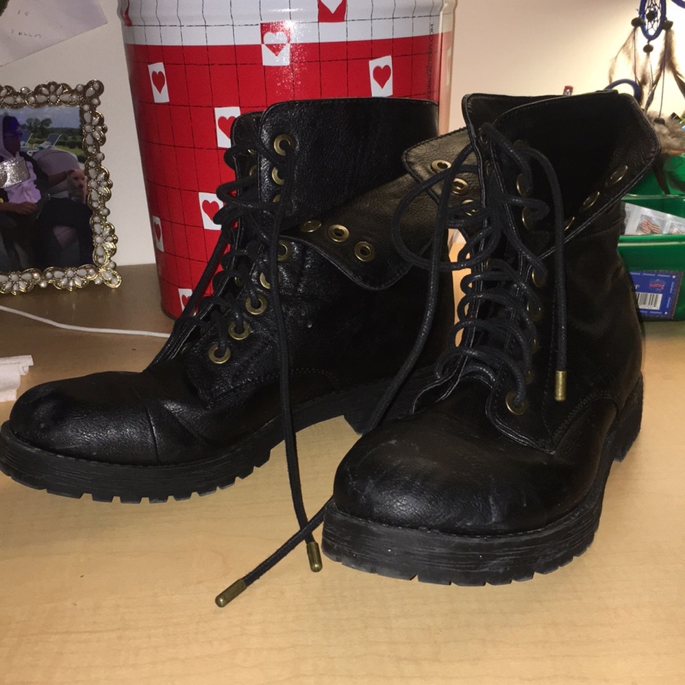 Black Combat Boots
